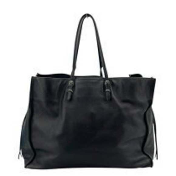 Balenciaga Tote Bag Leather Zip Black - Picture 2 of 7